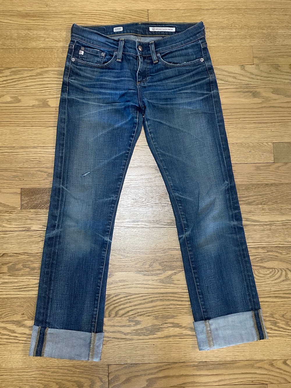 AG Adriano Goldschmied The Tomboy Boyfriend Fit Women's Jeans Blue Wash -Sz 25 R